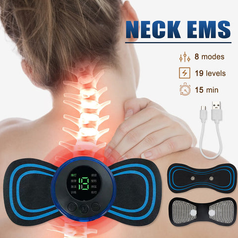 Electric Neck Massage EMS Cervical Vertebra Massager